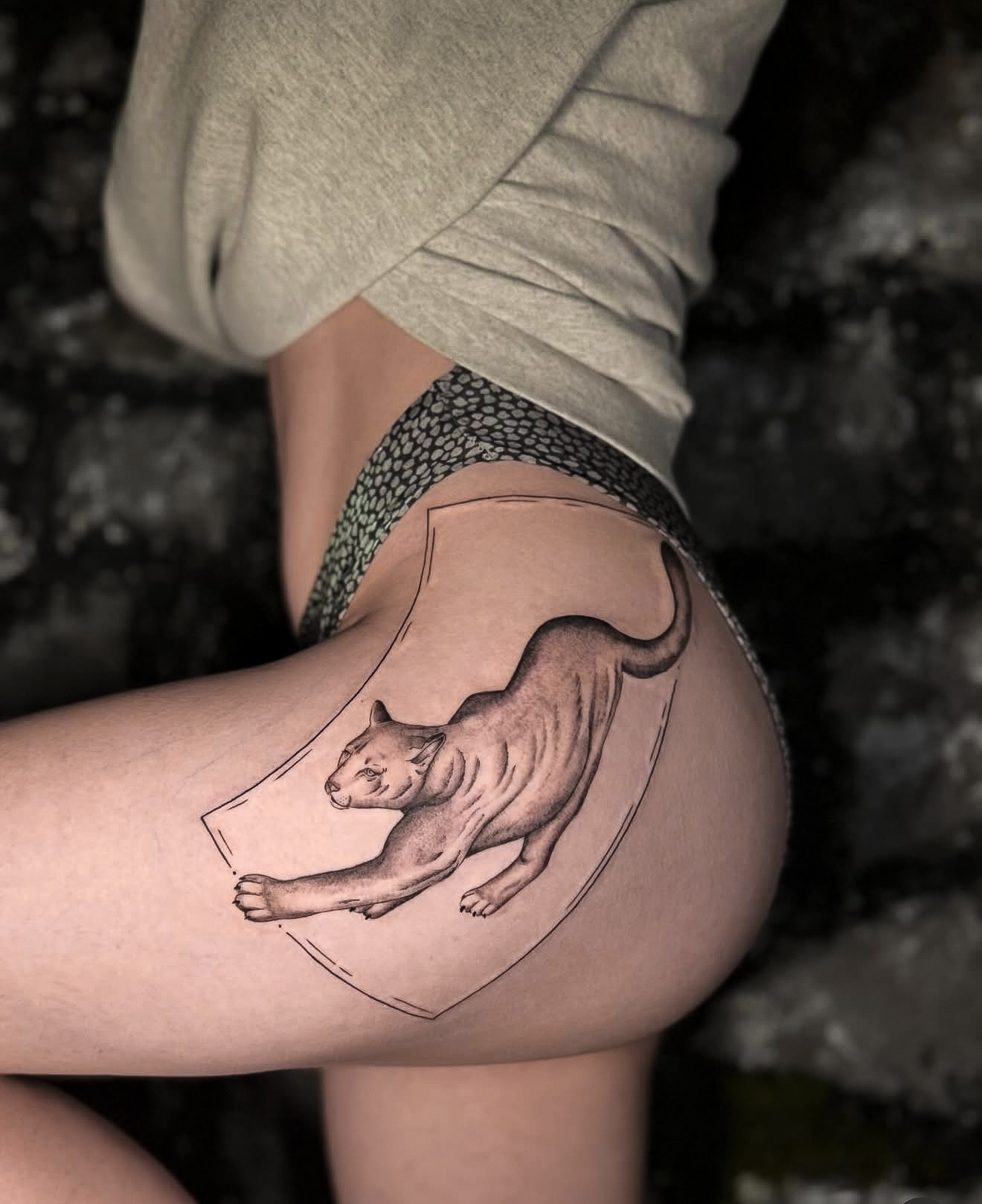 Fine line floral tattoo by Addison Powell at Diroka Tattoo Studio