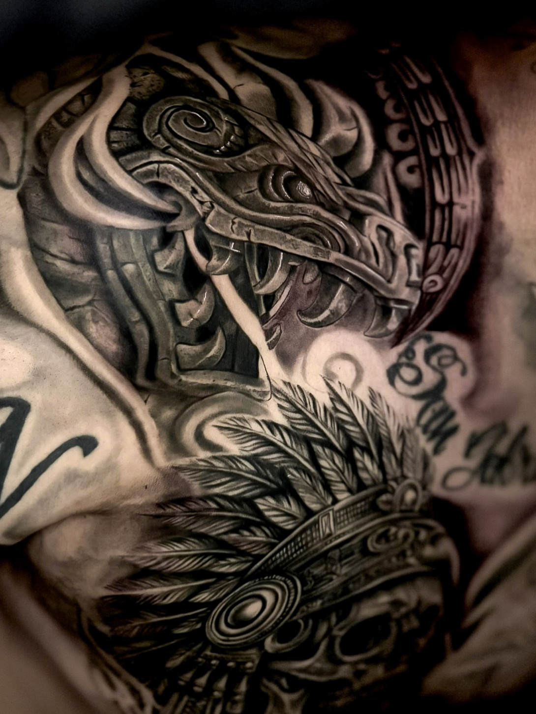 Black and grey tattoo by Eliana Brito at Diroka Tattoo Studio